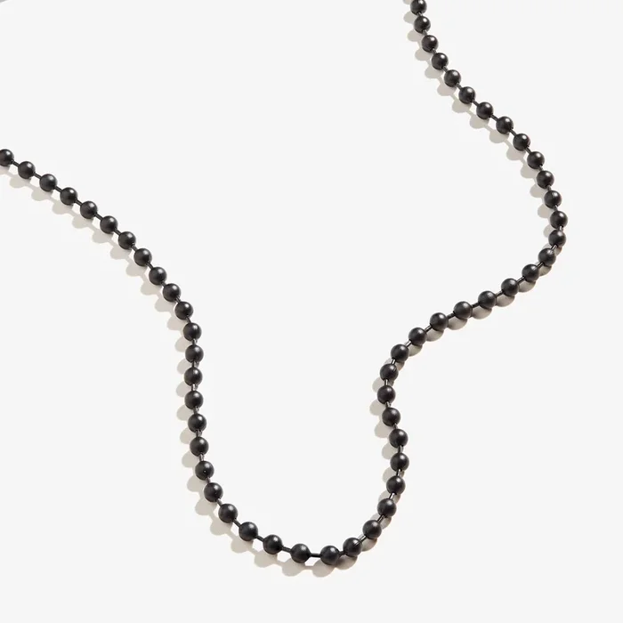 Black Ball Chain Necklace