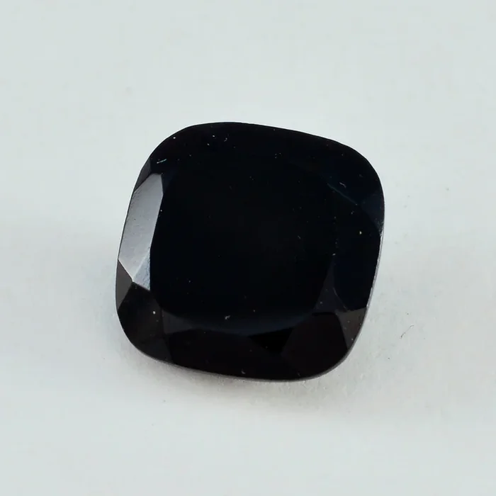 Black Onyx 10PC Tiny 3×3 MM Cushion Faceted Black Fiery Semi Precious Loose Gemstone