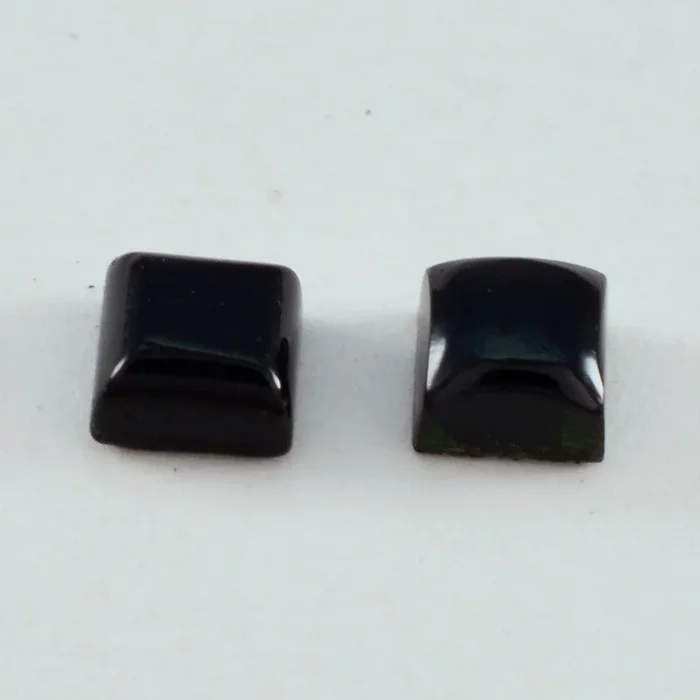 Black Onyx 1PC Large 10×10 MM Square Cabochon Black Genuine semi Precious Precious Gemstone