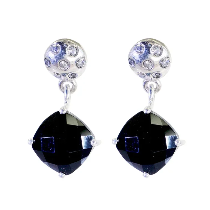 Black Onyx Spanish Hannah multiple Stud Black Sterling Silver Earring