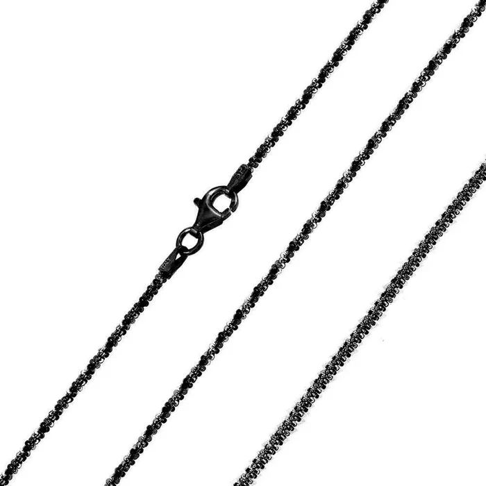 Black Rhodium Plated 925 Sterling Silver Roc 025 Chain 1.4mm – CH251A BLK