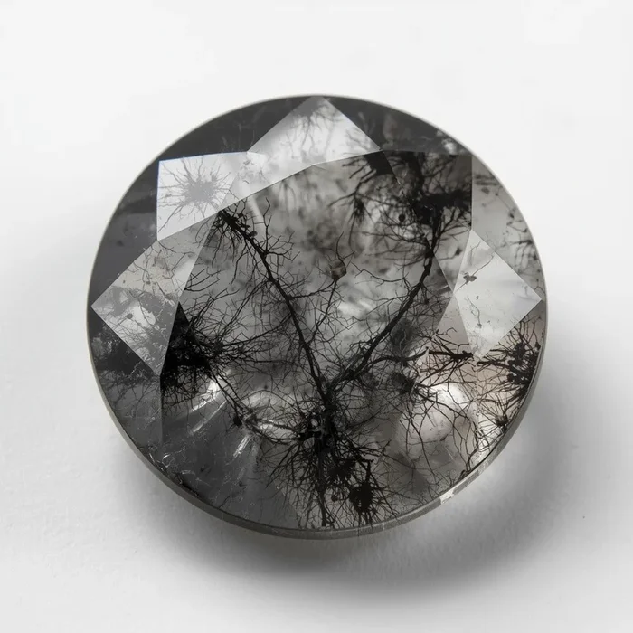 Black Rutile 1PC Small 7×7 MM Round Faceted Black Splendid Semi Precious Gems