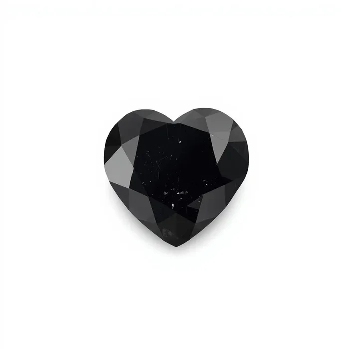 Black Spinel 10PC Tiny 4×4 MM Heart Faceted Black Brilliant Semi Precious Loose Gemstones