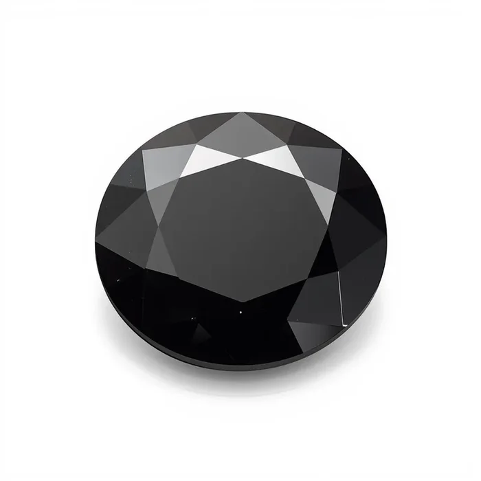 Black Spinel 1PC Chunky 15×15 MM Round Faceted Black Superior Semi Precious Loose Gemstone