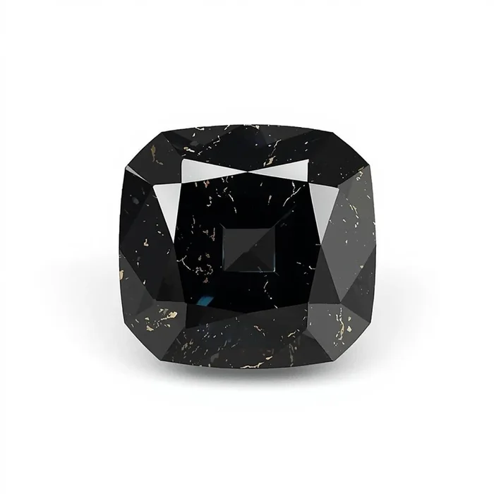 Black Spinel 1PC Large 10×10 MM Cushion Faceted Black Shine Semi Precious Loose Gems