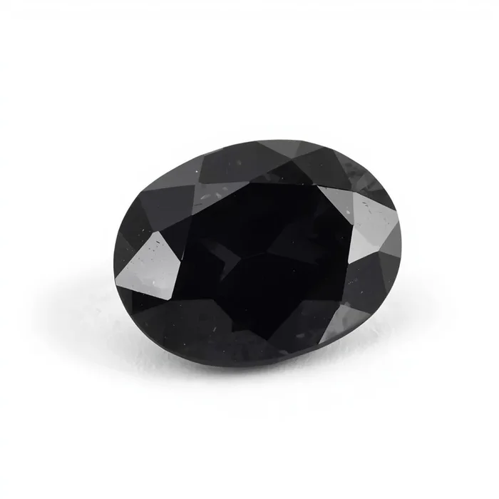 Black Spinel 1PC Large 10×12 MM Oval Faceted Black Brilliant Semi Precious Loose Gems