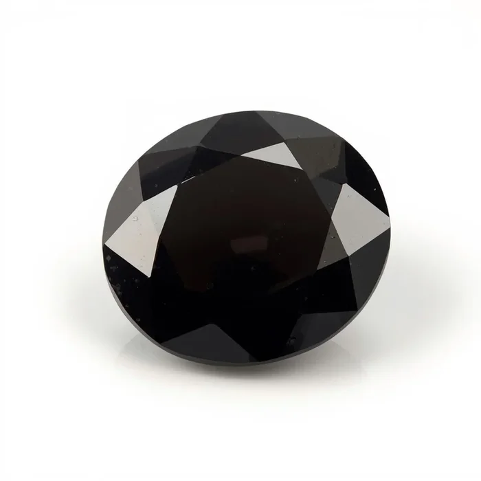 Black Spinel 1PC Large 11×11 MM Round Faceted Black Fine Semi Precious Loose Gemstone