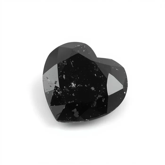 Black Spinel 1PC Large 12×12 MM Heart Faceted Black High-Quality Semi Precious Loose Gemstones