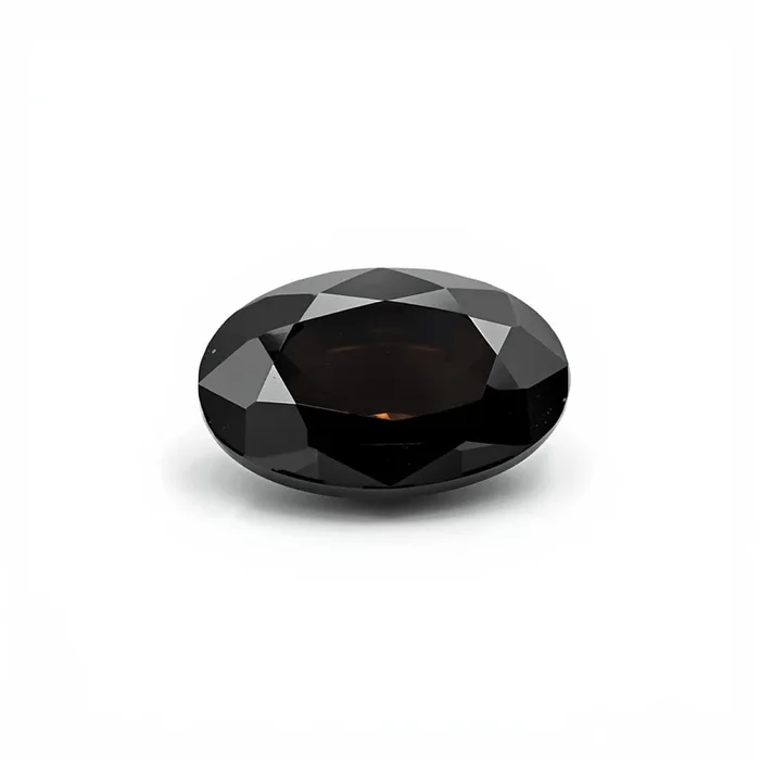 Black Spinel 1PC Medium 8×10 MM Oval Faceted Black Superior Semi Precious Loose Gemstone