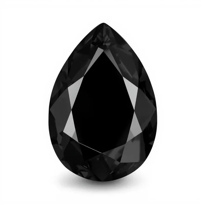 Black Spinel 1PC Small 6×8 MM Pear Faceted Black Splendid Semi Precious Gems