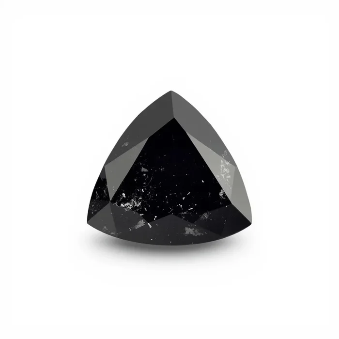 Black Spinel 1PC Small 7×7 MM Triangle Faceted Black Splendid Semi Precious Loose Gemstone
