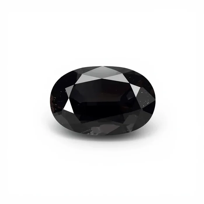 Black Spinel 1PC Small 7×9 MM Oval Faceted Black Natural Semi Precious Gems