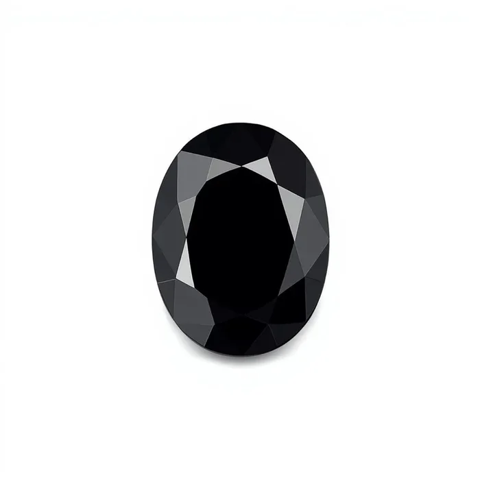 Black Spinel 1PC Tiny 3×5 MM Oval Faceted Black Luster Semi Precious Loose Gemstones