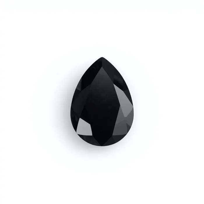 Black Spinel 1PC Tiny 3×5 MM Pear Faceted Black Brilliant Semi Precious Loose Gems