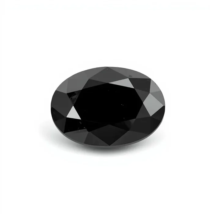 Black Spinel 1PC Tiny 5×7 MM Oval Faceted Black Shine Semi Precious Loose Gems