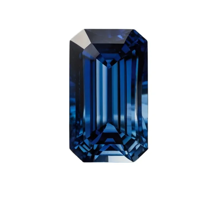 Blue Sapphire (GF) 1PC Chunky 10×20 MM Baguette Faceted Blue Brilliant Precious Loose Gemstones