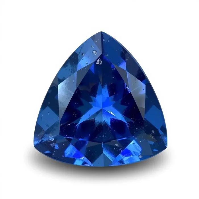 Blue Sapphire (GF) 1PC Large 10×10 MM Triangle Faceted Blue Shine Precious Loose Gems