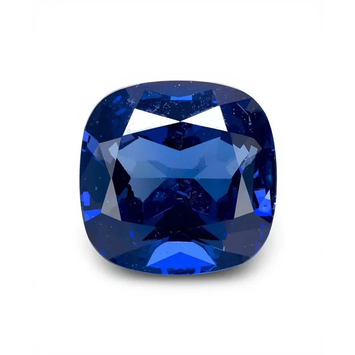 Blue Sapphire (GF) 1PC Large 11×11 MM Cushion Faceted Blue Fine Precious Loose Gemstone