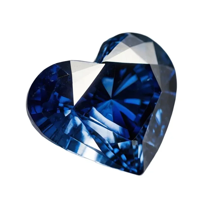 Blue Sapphire (GF) 1PC Large 11×11 MM Heart Faceted Blue Fine Precious Loose Gemstone