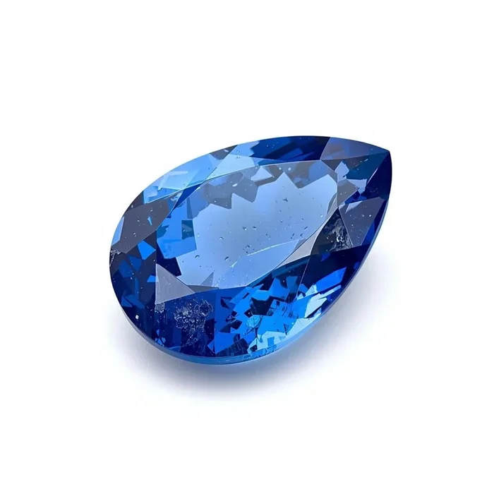 Blue Sapphire (GF) 1PC Medium 8×10 MM Pear Faceted Blue Natural Precious Loose Gemstone