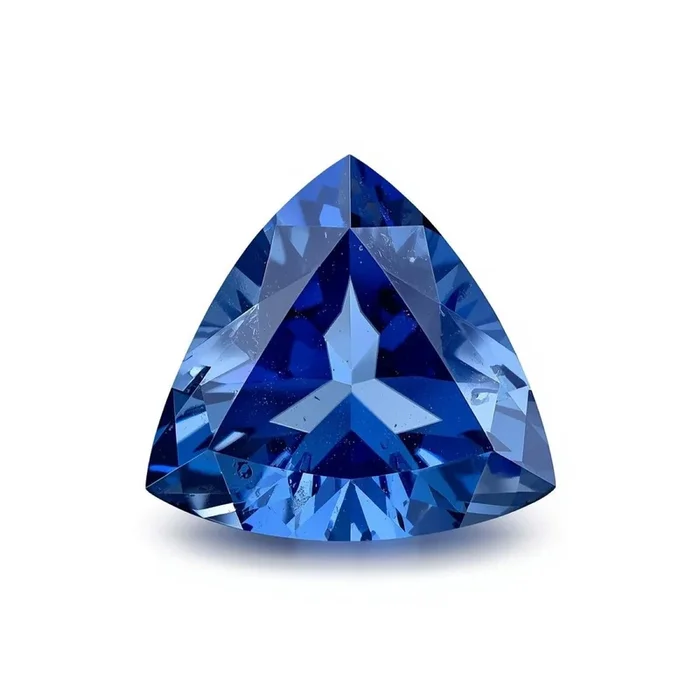Blue Sapphire (GF) 1PC Medium 9×9 MM Triangle Faceted Blue Lustrous Precious Gems