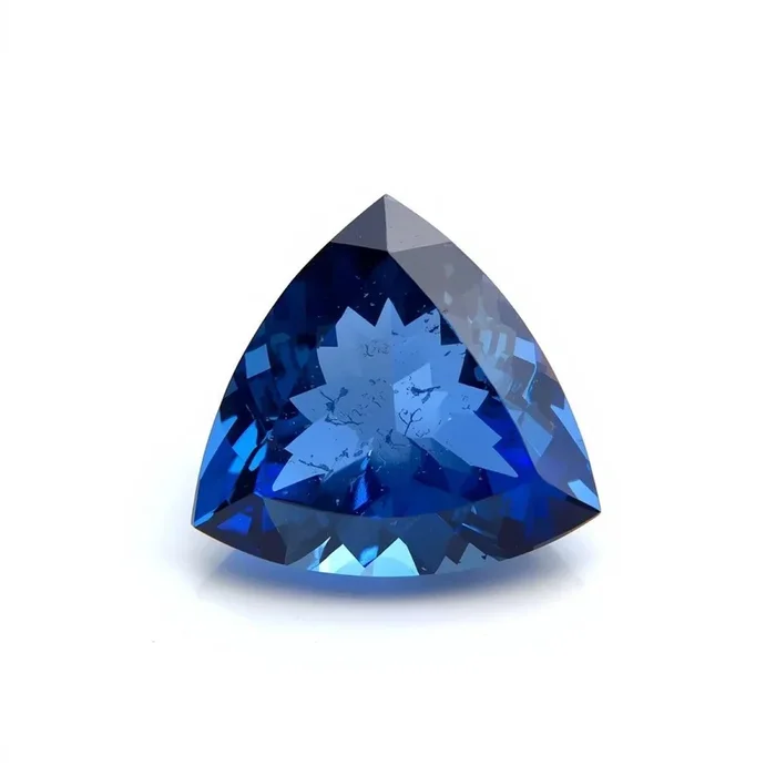 Blue Sapphire (GF) 1PC Small 7×7 MM Triangle Faceted Blue Splendid Precious Loose Gemstone