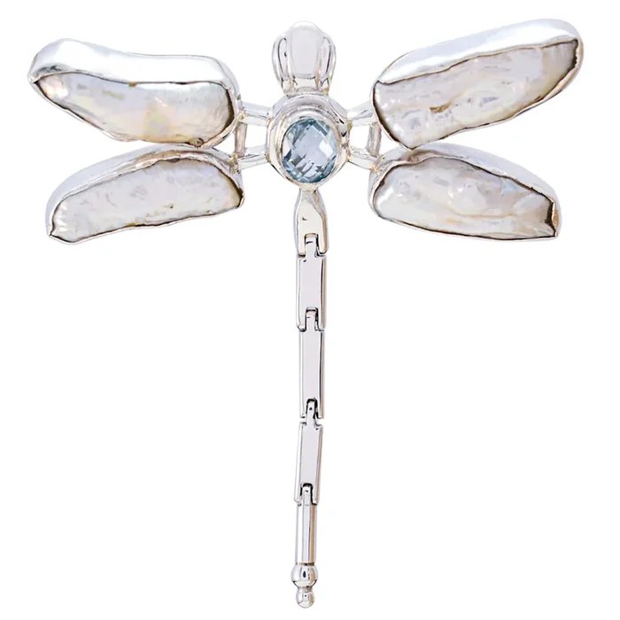 Blue Topaz Statement Moroccan Sterling Silver multiple Isla Signet Blue Pendant Jewellery
