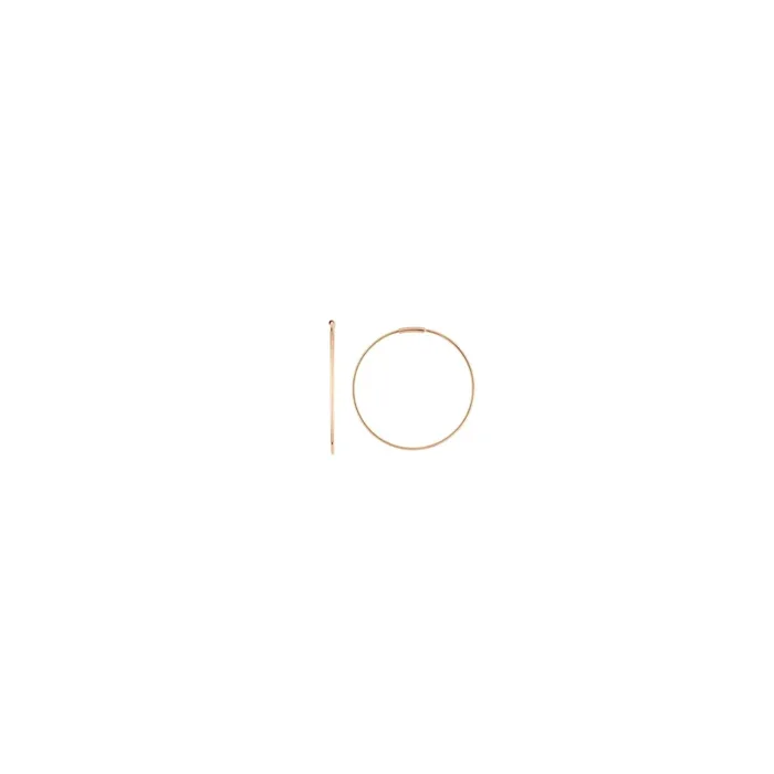 Bocce5 Ginette NY Circles pink gold hoops, gold earring – Lepage