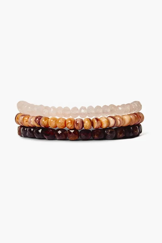 Boreal Bracelet Set Pink Mix