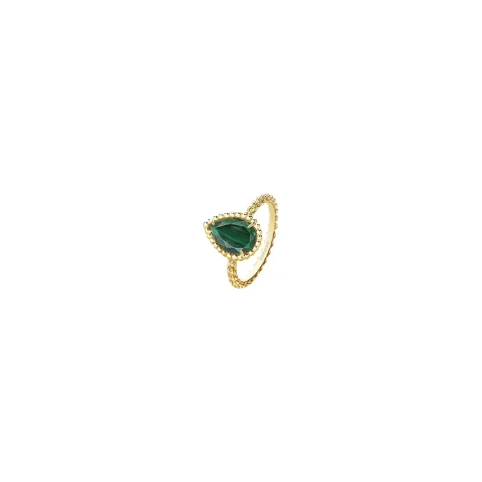Boucheron Serpent Bohème ring yellow gold and malachite – Lepage