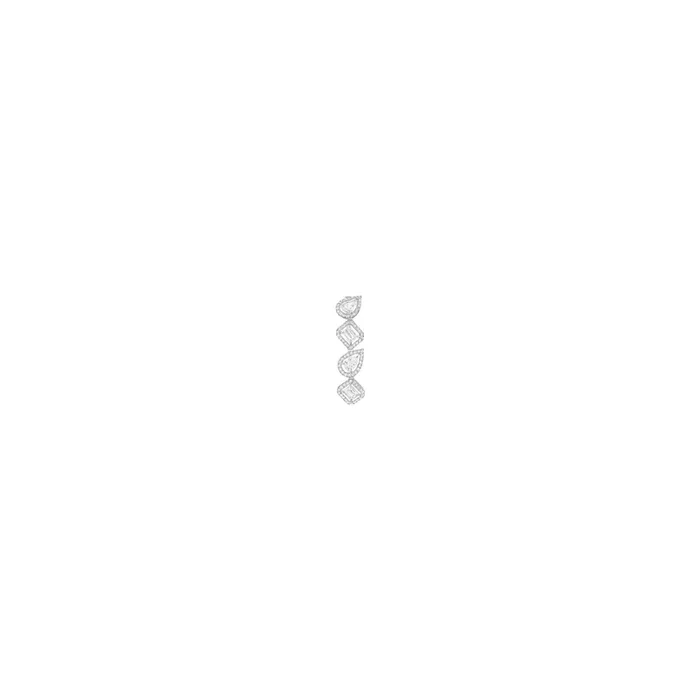 Boucle d’oreille clip lobe Messika My Twin en or blanc et diamants