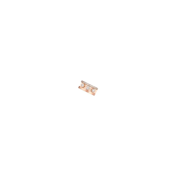 Boucle d’oreille clip Messika Move Romane en or rose et diamants