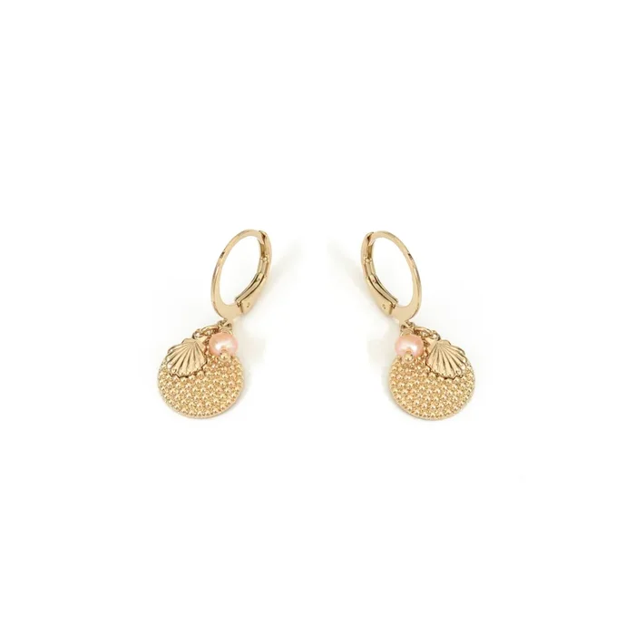 Boucles d’oreille dormeuses pampille – Rivage