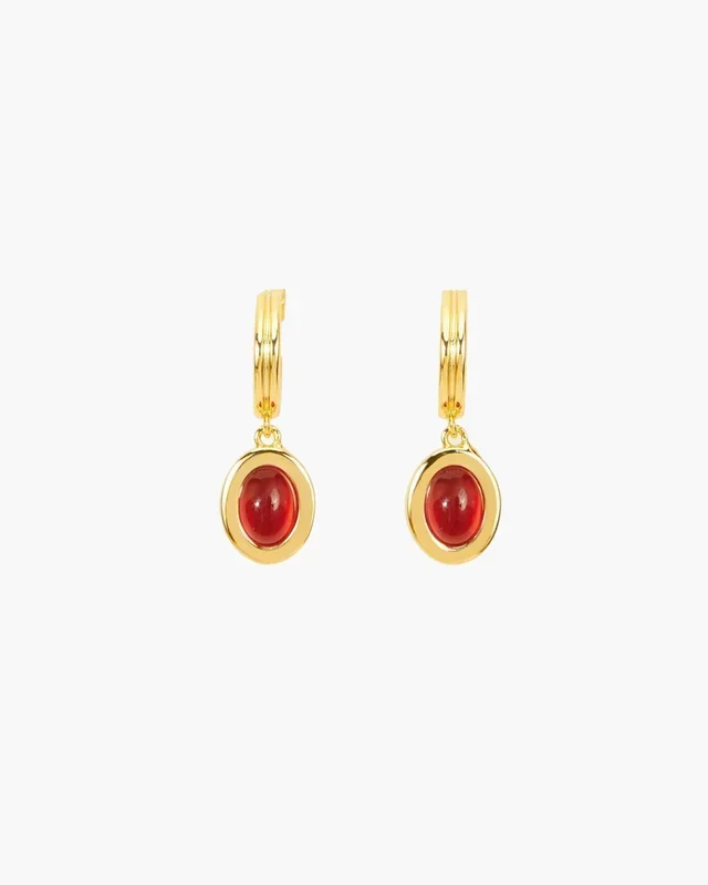 Boucles d’Oreilles Devon Cornaline