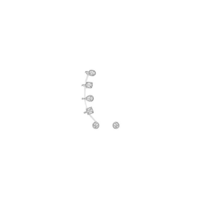 Boucles d’oreilles Messika My Twin multiformes en or blanc et diamants