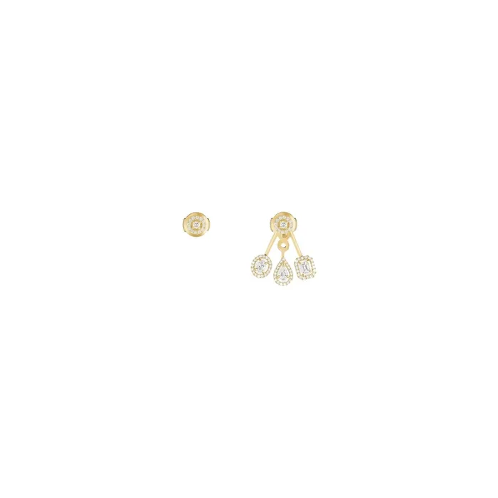 Boucles d’oreilles Messika My Twin Trio en or jaune et diamants