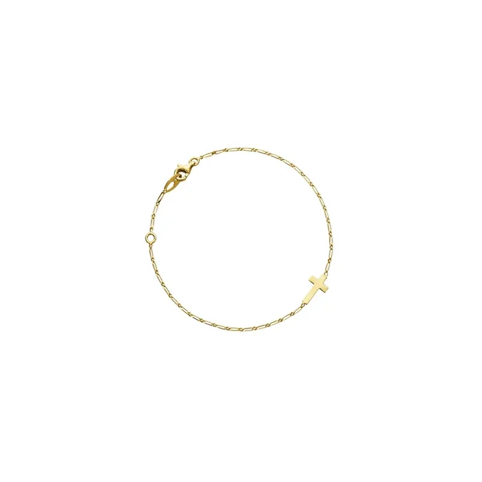 Bracelet Augis Croix en or – Lepage