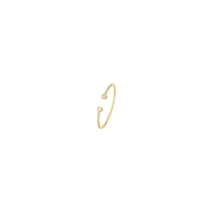 Bracelet dinh van The Cube Diamond XL in yellow gold 308711 – Lepage