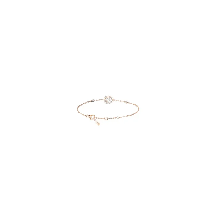 Bracelet Messika Joy en or rose et diamant poire 0,25 carat