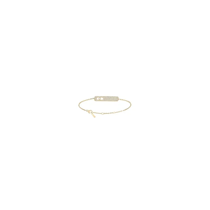 Bracelet Messika My First Diamond Pavé en or jaune et diamants