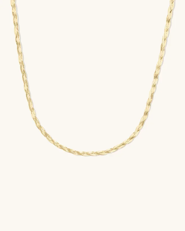 Braided Herringbone Necklace