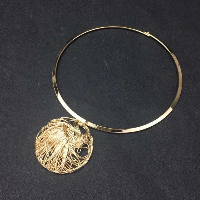 Brand Fashion Torques Cheap Collar Choker Necklace For Women Big Metal Wire Pendants Necklaces Statement Jewelry 2019 UKMOC