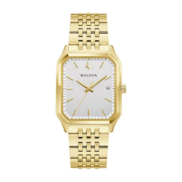 Bulova Silvertone Dial Stainless Steel Bracelet. 97B236