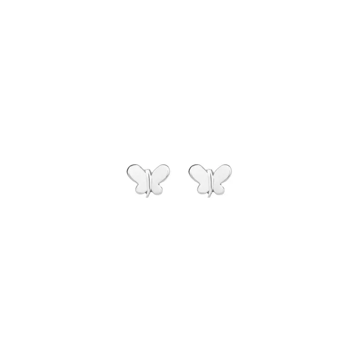 Butterflies earrings in white gold | LEPAGE