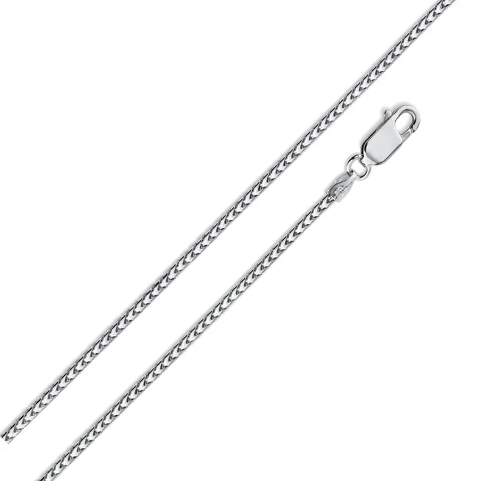 Cadena Franco 100 de plata de ley 925 rodiada de 1,1 mm – CH318A RH