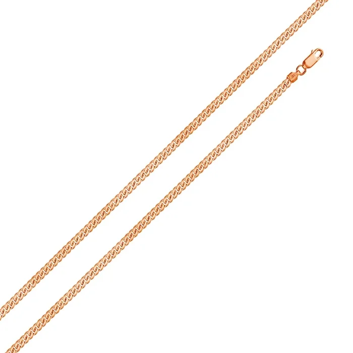 Cadena Miami Cuban Curb 060 chapada en oro rosa, 1,8 mm – CH145 RGP