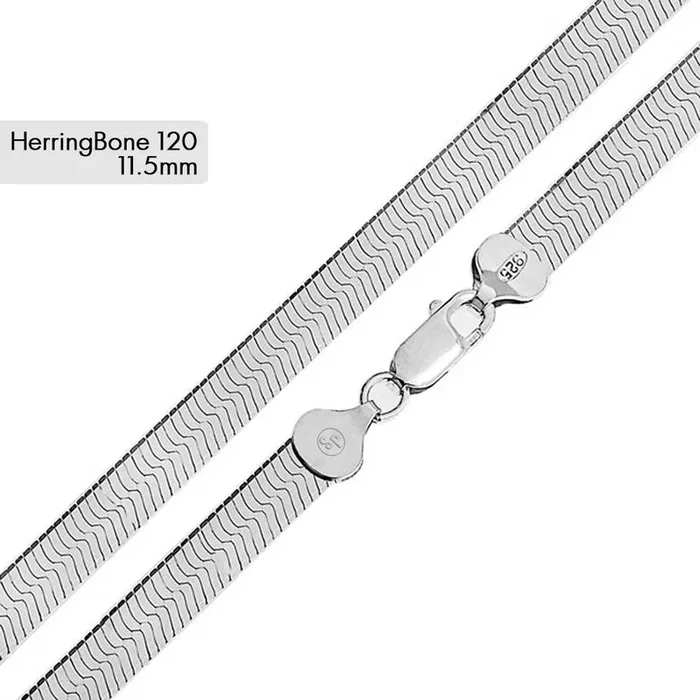Cadena o pulsera Herring Bone 120 11mm – CH816