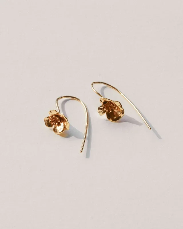 California Poppy Earrings