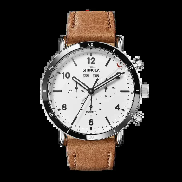 Canfield Sport Chronograph Watch – White