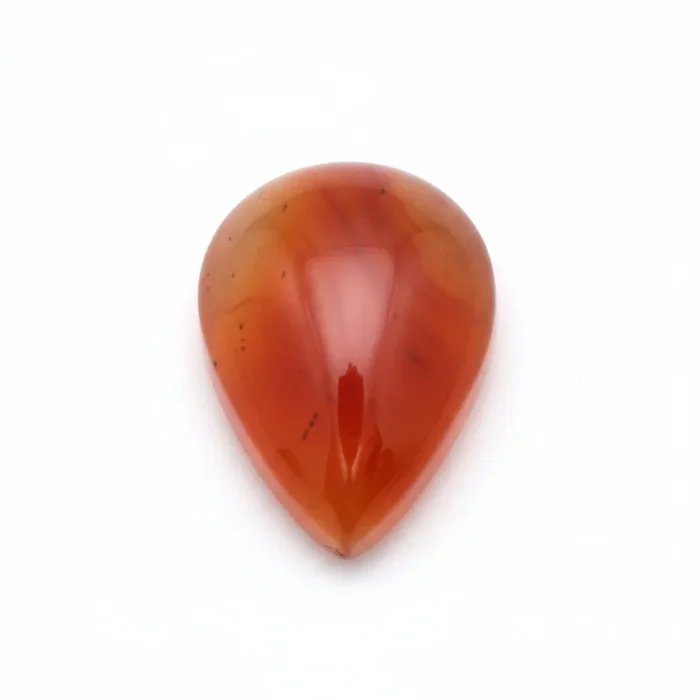 Carnelian 1PC Large 9×11 MM Pear Cabochon Red Natural semi Precious Loose Gemstone